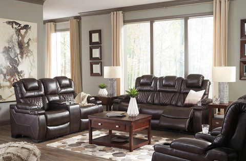 Warnerton Chocolate Power Reclining Sofa