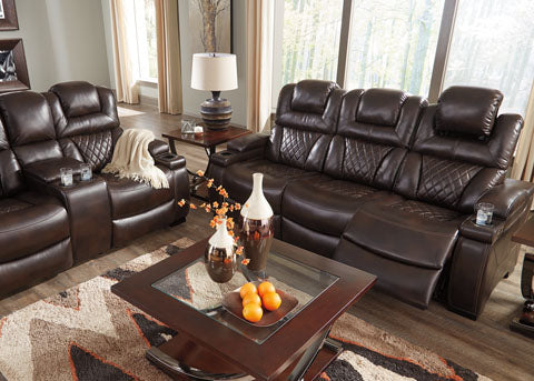 Warnerton Chocolate Power Reclining Sofa