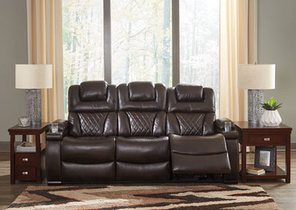 Warnerton Chocolate Power Reclining Sofa