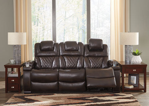 Warnerton Chocolate Power Reclining Sofa