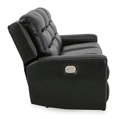 Warlin Black Power Reclining Sofa