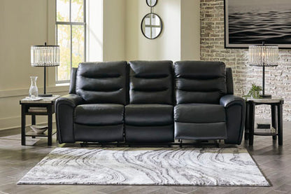 Warlin Black Power Reclining Sofa