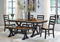 Wildenauer Brown/Black Dining Table, 2 Chairs and Bench Set