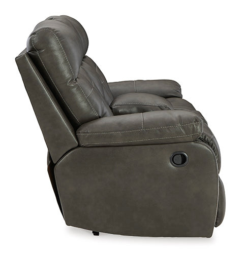 Willamen Quarry Reclining Loveseat with Console