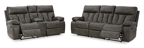 Willamen Quarry Reclining Sofa and Loveseat Set