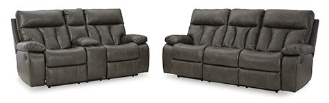 Willamen Quarry Reclining Sofa and Loveseat Set