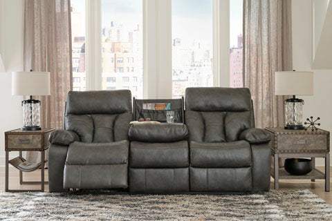 Willamen Quarry Reclining Sofa with Drop Down Table