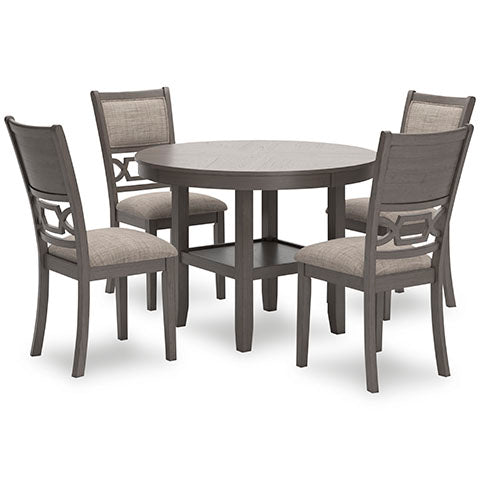 Wrenning Gray 5-pc Dining Table Set