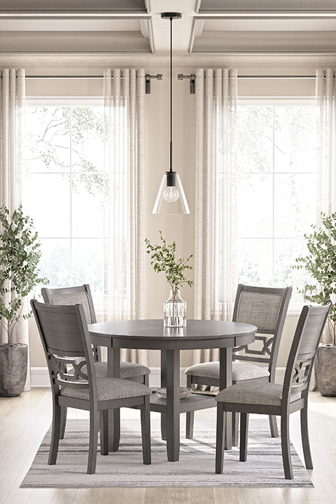 Wrenning Gray 5-pc Dining Table Set