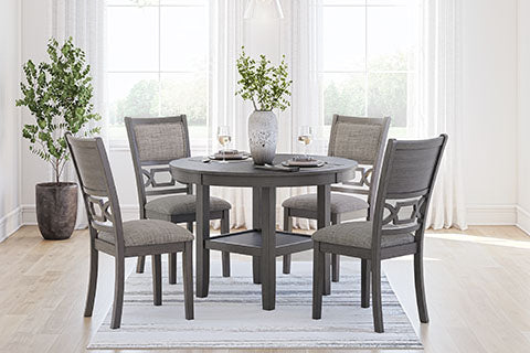 Wrenning Gray 5-pc Dining Table Set