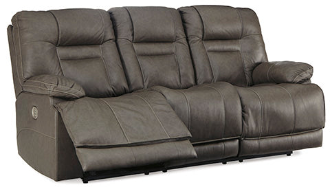 Wurstrow Smoke Power Reclining Sofa