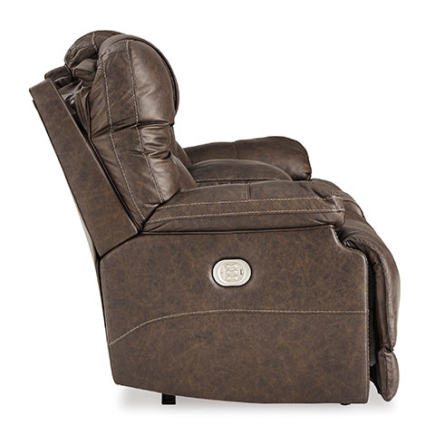 Wurstrow Umber Power Reclining Loveseat