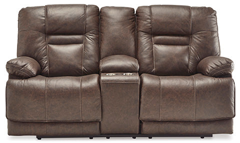 Wurstrow Umber Power Reclining Loveseat