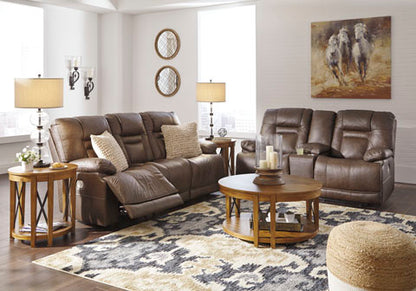 Wurstrow Umber Power Reclining Sofa and Loveseat Set