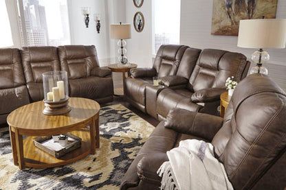 Wurstrow Umber Power Reclining Sofa and Loveseat Set