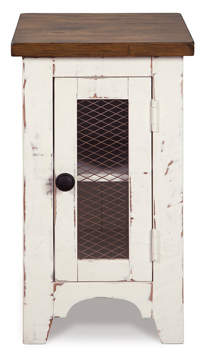 Wystfield White and Brown Chairside End Table