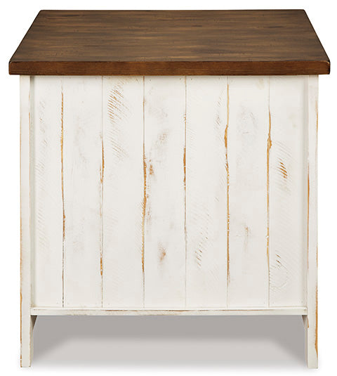 Wystfield White and Brown End Table