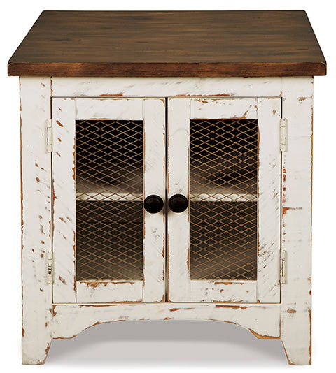 Wystfield White and Brown End Table