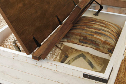 Wystfield White and Brown Coffee Table