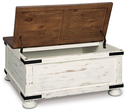 Wystfield White and Brown Coffee Table