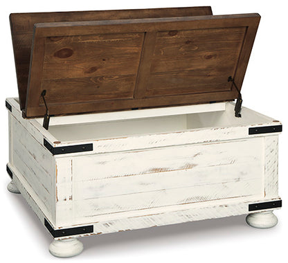 Wystfield White and Brown Coffee Table