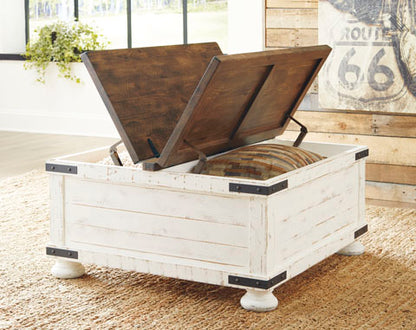Wystfield White and Brown Coffee Table