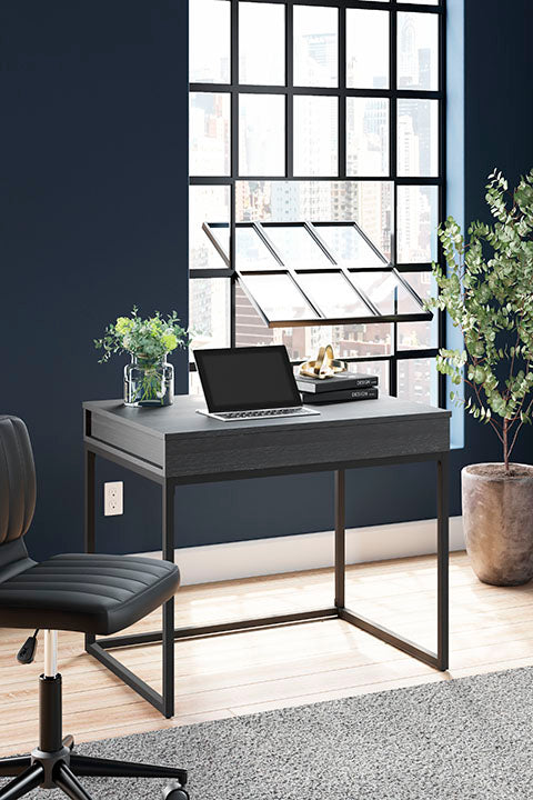 Yarlow Black 36" Home Office Desk