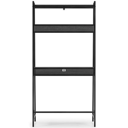 Yarlow Black Home Office Desk and Shelf