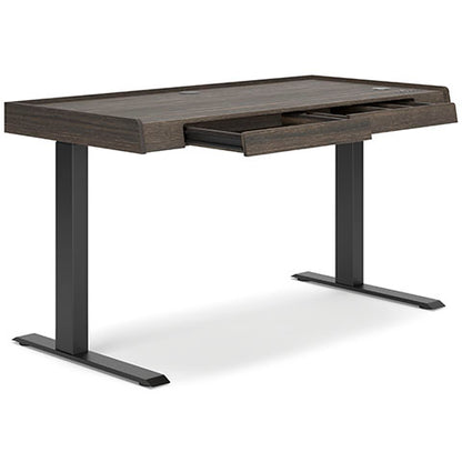 Zendex Dark Brown Adjustable Height Desk