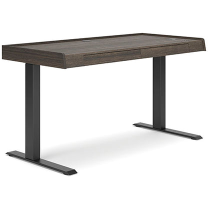 Zendex Dark Brown Adjustable Height Desk