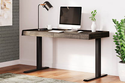 Zendex Dark Brown Adjustable Height Desk
